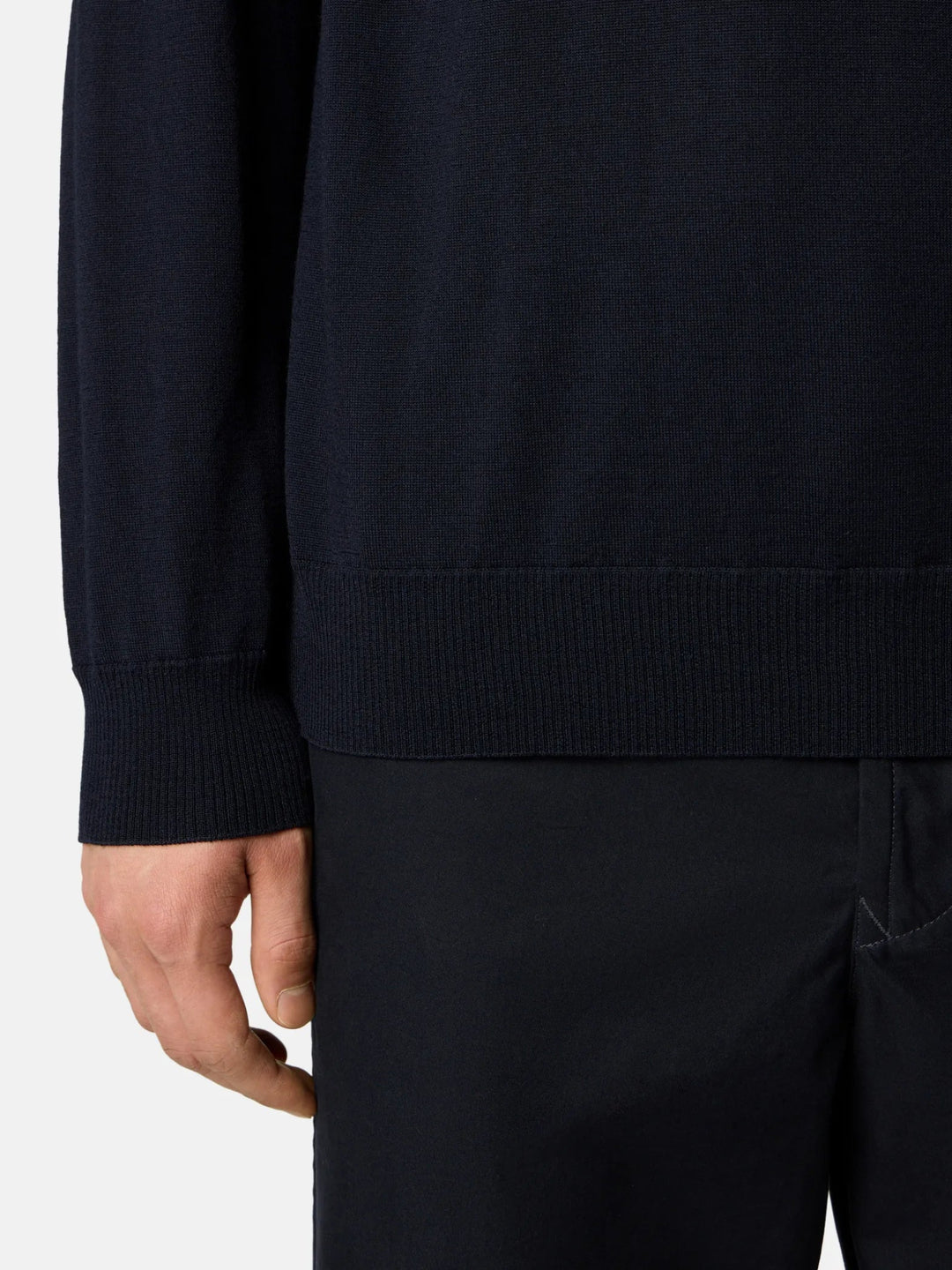 STONE ISLAND - Pull 5100075 PURE LIGHT RWS WOOL_STONE ISLAND GHOST Marine