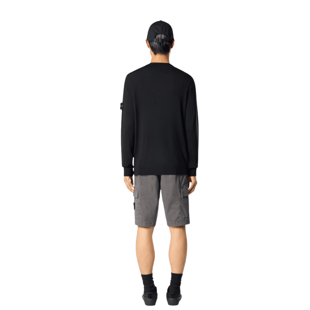 STONE ISLAND - Short cargo 'OLD' Gris Anthracite