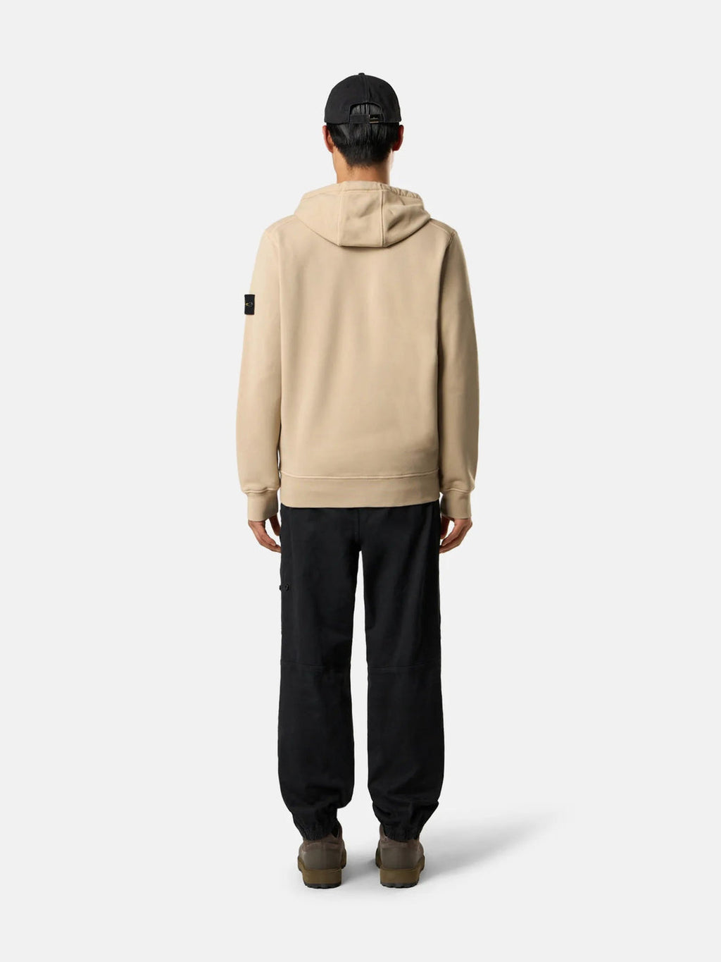 STONE ISLAND - Sweat zippé 6100061 ORGANIC COTTON FLEECE Désert