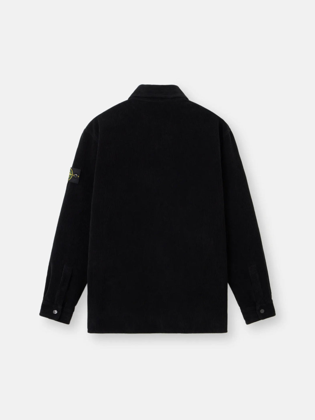 STONE ISLAND - Surchemise 1200012 ORGANIC COTTON CORDUROY 800 Noir