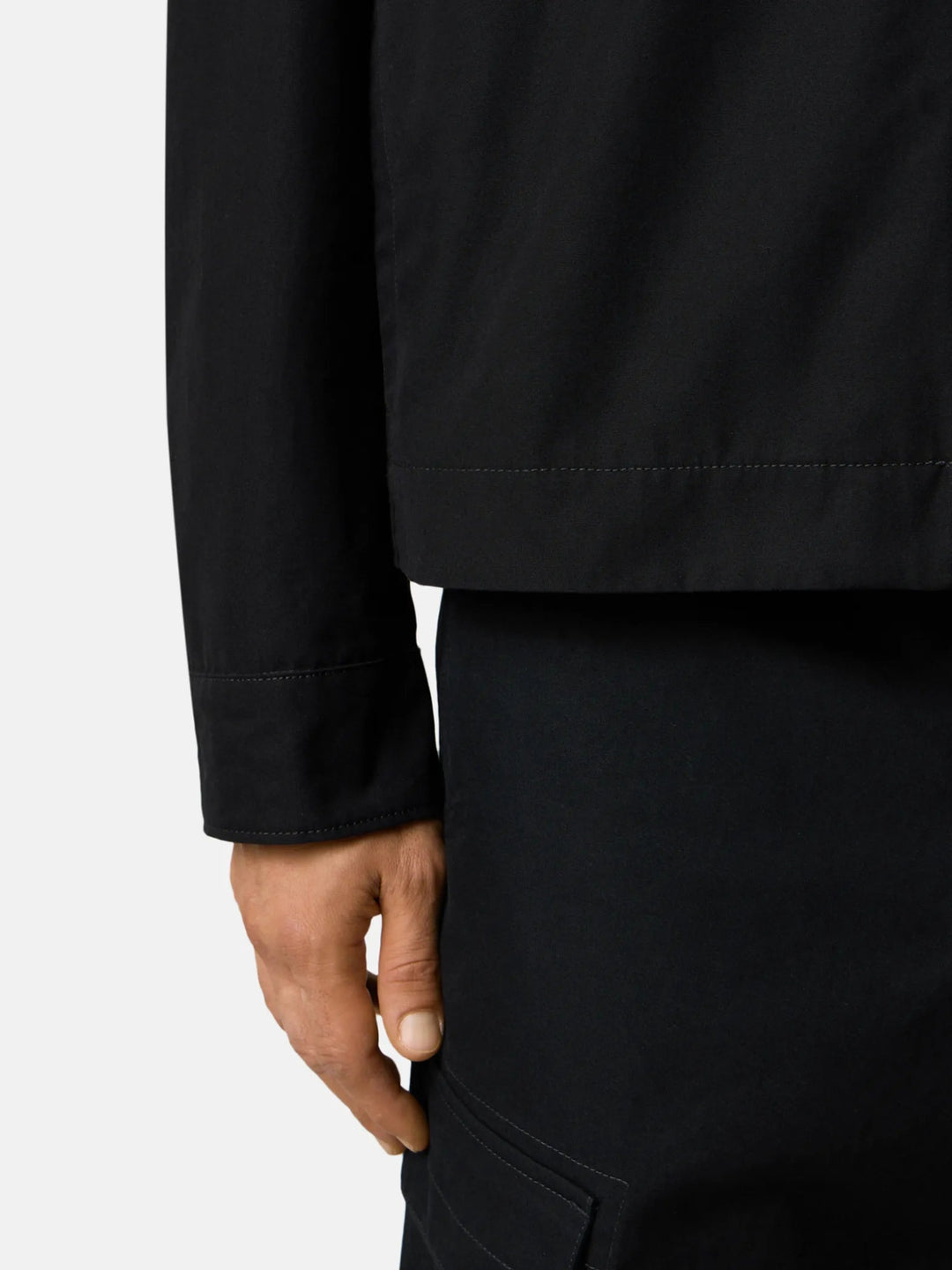 STONE ISLAND - Surchemise Weatherproof Cotton Canvas Ghost Bleu Marine