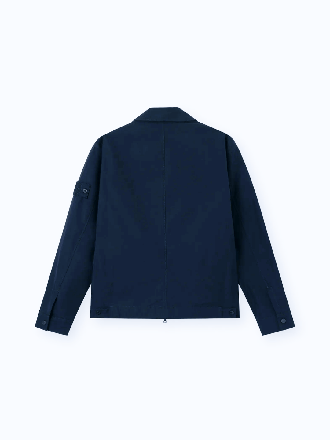 STONE ISLAND - Surchemise Weatherproof Cotton Canvas Ghost Bleu Marine