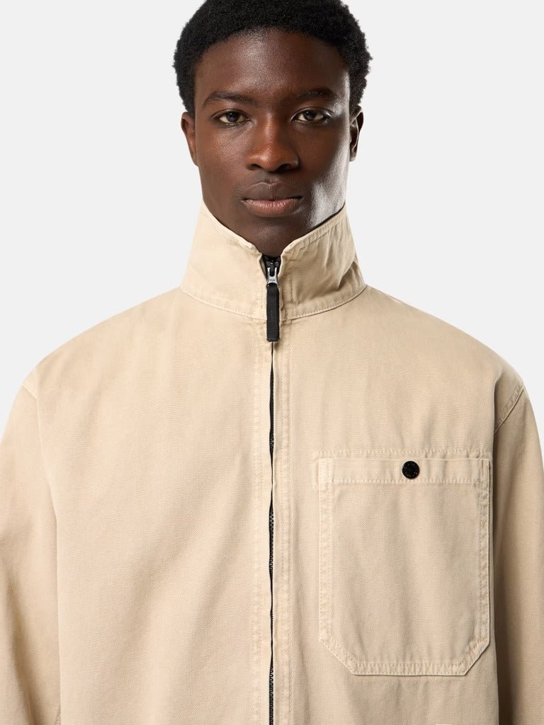 STONE ISLAND - Surchemise zippée coupe confort à poche