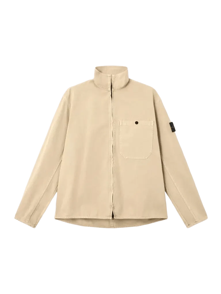 STONE ISLAND - Surchemise zippée coupe confort à poche