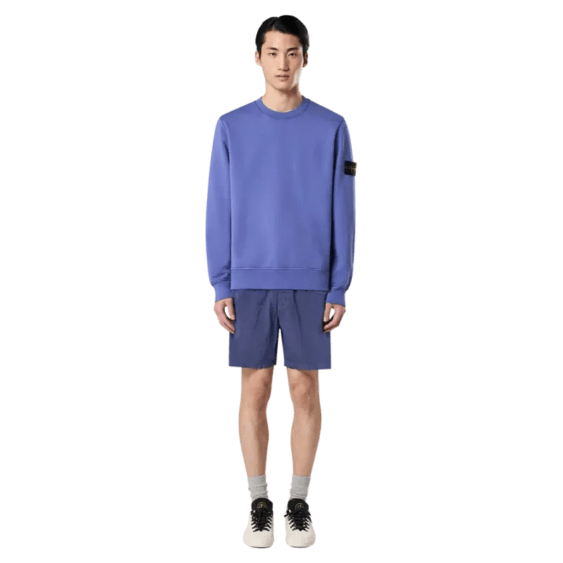 STONE ISLAND - Sweatshirt 6100060 ORGANIC COTTON FLEECE Violet