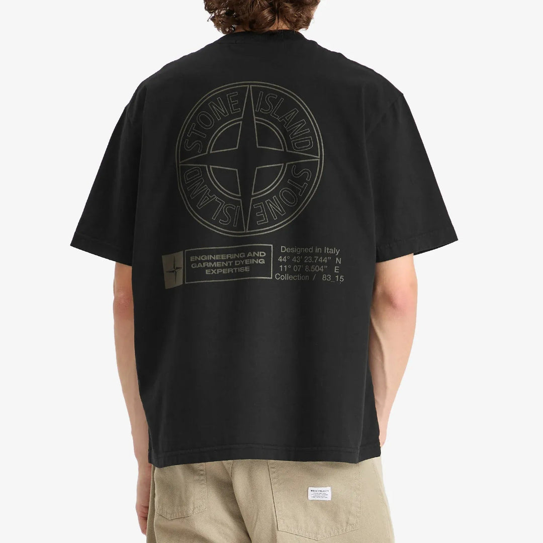 STONE ISLAND - T-shirt coupe regular avec imprimé « Stone »