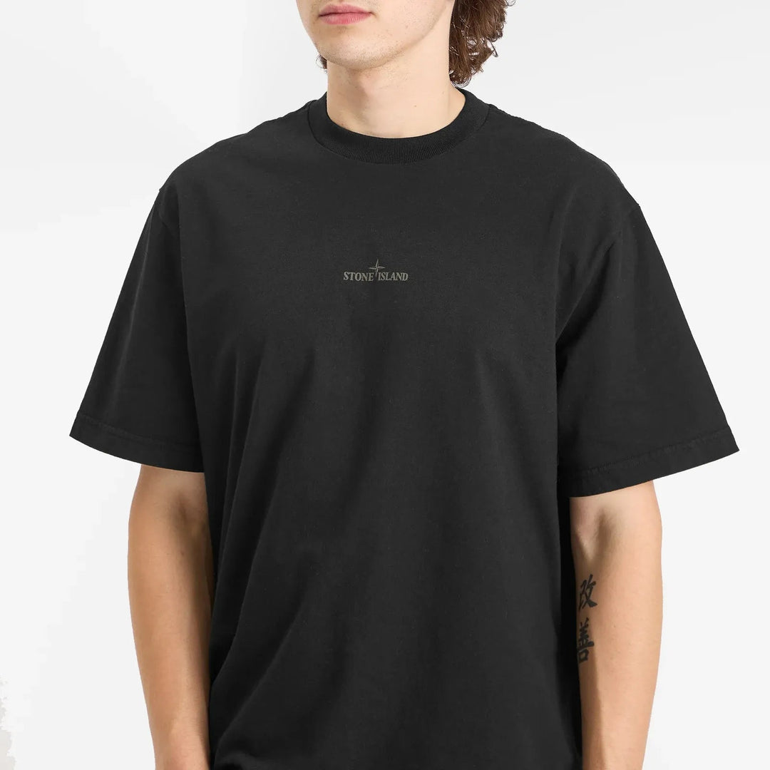 STONE ISLAND - T-shirt coupe regular avec imprimé « Stone »