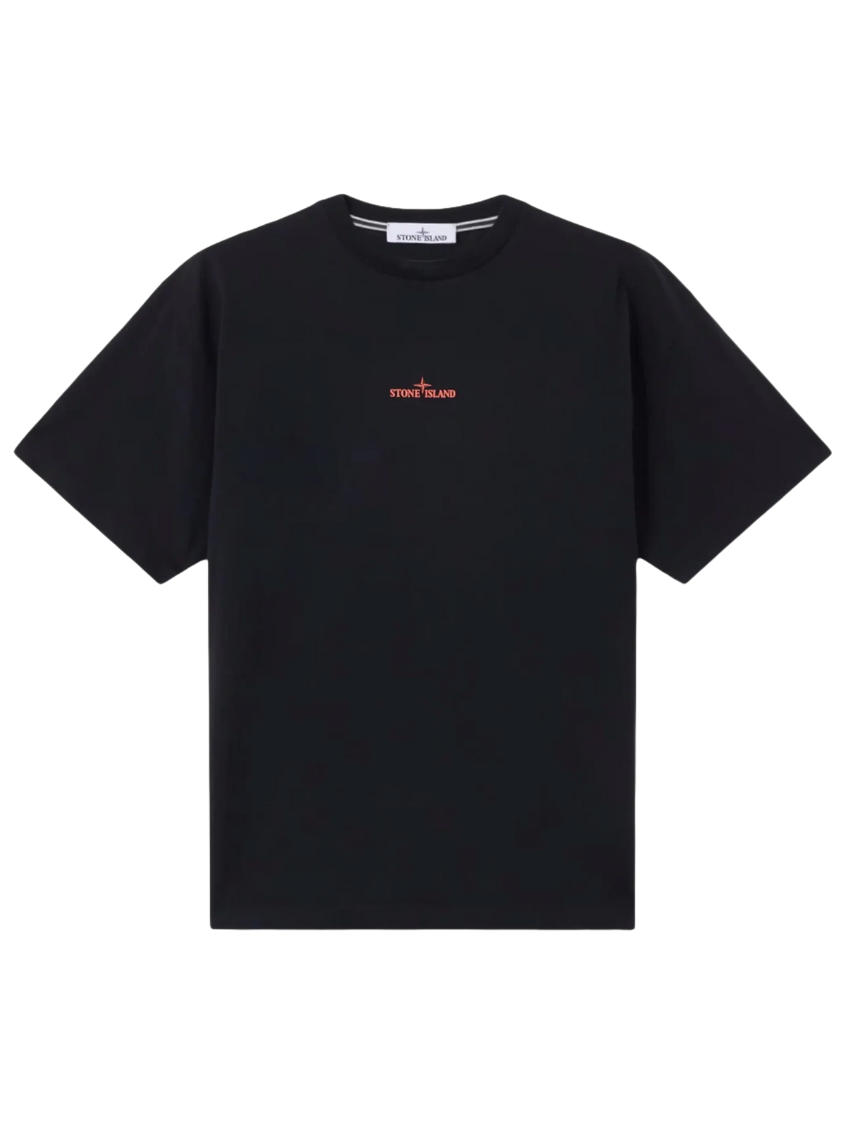 STONE ISLAND - T-shirt à manches courtes avec imprimé Noir